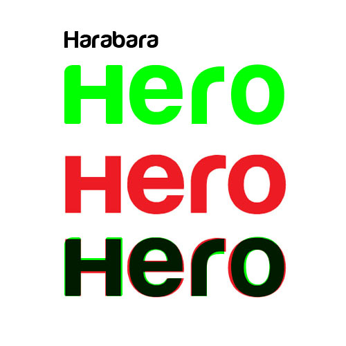 harabara-hero-font